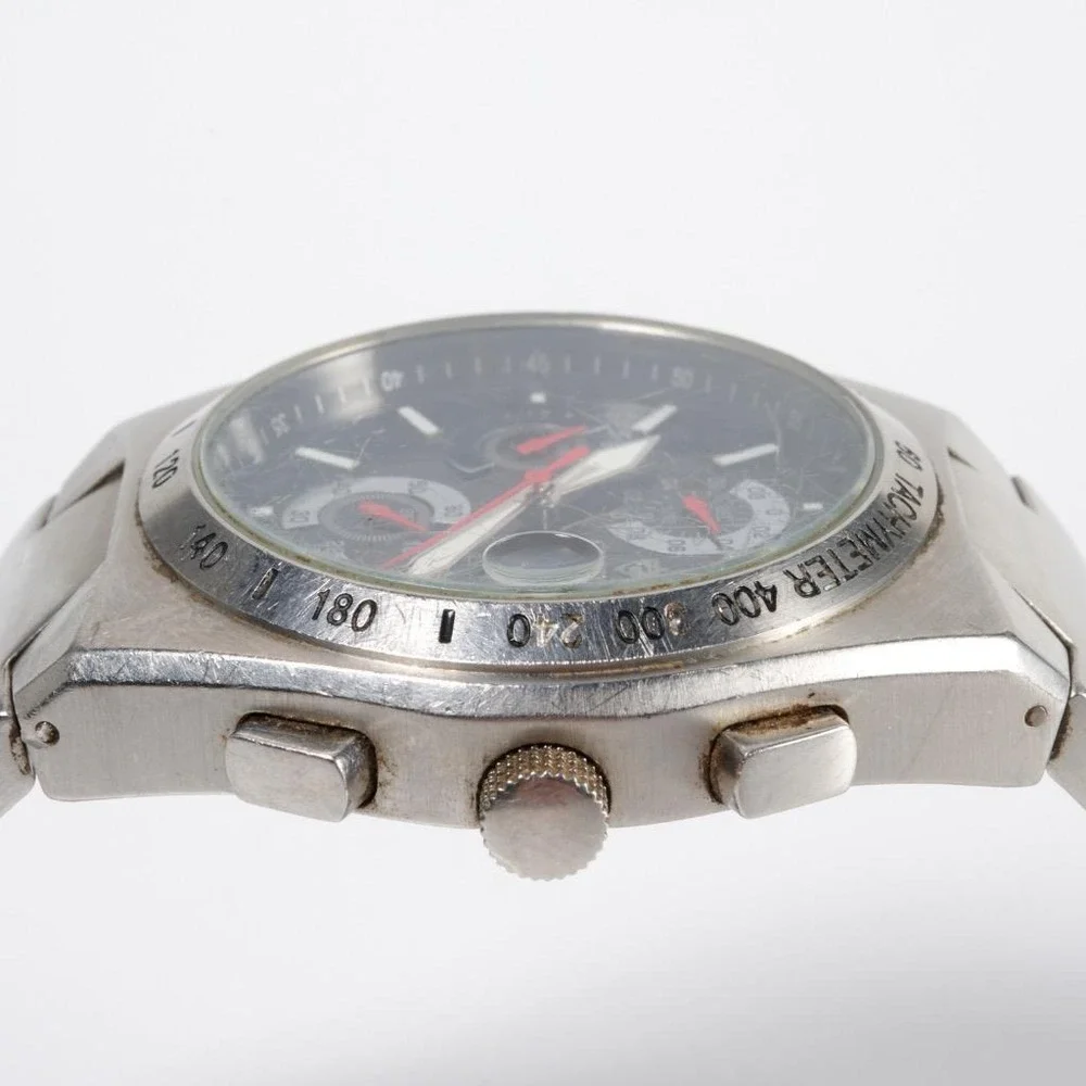 Croton Mens Chronomaster Stainless Steel Wrist Watch CC 311282